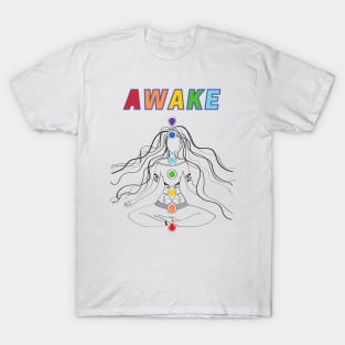 Chakra Meditate Awake T-Shirt